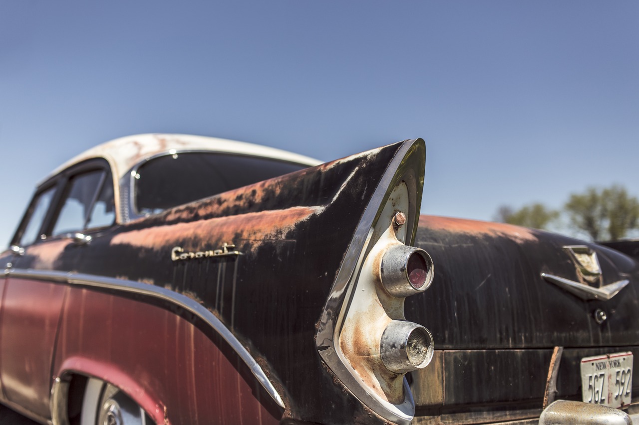 Used car dealership lot